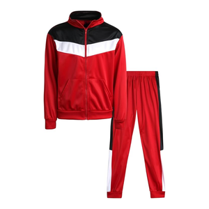 Buy High Quality Kangaroo Pockets Kids Tracksuits Custom Logo Design Full Zipper Sports Running <b>Boys</b> Tracksuit - Product Image 1