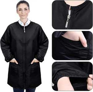 Uniformes de cosmétologue Chien Toilettage Smock Hiver Polyester/Coton Brodé Pull À Capuche Barber Workwear - Product Image 4