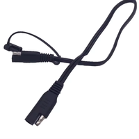 Câble d'alimentation SAE 1000 mm isolé en PVC 300 V, conducteur en cuivre 16 AWG, 41 conducteurs, indice de température 60°C/105°C, noir, usage industriel