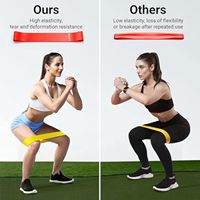 Bandes de Résistance en LATEX Haute Élasticité pour Yoga, Entraînement Sportif, Ensembles de Bandes de Résistance en Caoutchouc