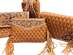 Un bolso cruzado de cuero acolchado Vintage para mujer con detalles hechos a mano y un diseño atemporal - Product Image 5