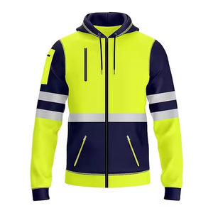 Chaqueta de trabajo de seguridad reflectante con múltiples bolsillos para exteriores de alta calidad para hombre, ropa de trabajo de construcción, ropa de seguridad - Product Image 6