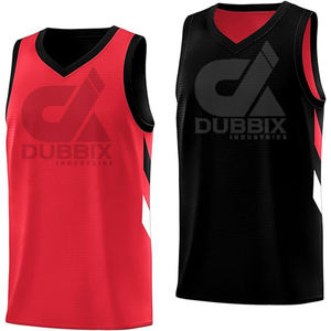 Maillot de basket-ball pour homme au prix d'usine, à séchage rapide, col en V, vêtements de sport personnalisables, OEM, respirant, vêtements de sport d'été, taille XS, neuf - Product Image 1