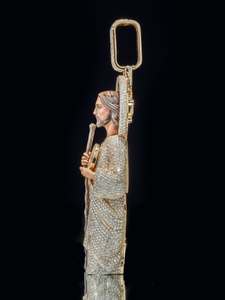 Jude - Joyería Religiosa Hip Hop para Hombre, con Incrustaciones de Circonitas, Estilo Rapero, Colgante de Plata y Oro S925 para Fiestas - Product Image 3