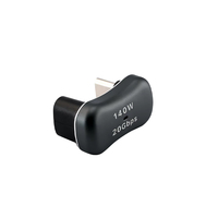 Adaptador de Carga USB-C Macho a USB-A Hembra en Forma de U de 180 Grados, 20 Gbps, 140 W, Aleación de Aluminio para Laptop