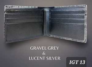 กระเป๋าเงินใบสั้นของผู้ชายแบบเปิดปิดหนังแท้ลายม้าบ้าป้องกันการปิดกั้น - Product Image 2