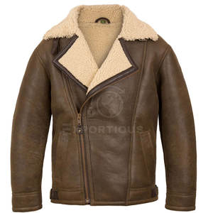 Breathable Top Selling Leather <b>Fur</b> <b>Jacket</b> <b>For</b> <b>Men</b> Casual Wear Leather Winter <b>Jacket</b> In Reasonable Price - Product Image 1