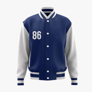 Nueva moda para hombre, chaquetas de bombardero Letterman, lona, invierno, a prueba de viento, impermeable, transpirable, cuello levantado, logotipo frontal, superventas - Product Image 5