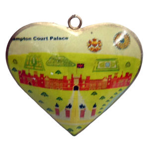 Émail Design Fer Métal Suspendu Coeur Mur Ornement Décoratif pour Maison Vacances Décoration De Noël À La Main En Vrac - Product Image 2