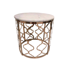 Mesa de centro redonda de mármol moderna con soporte de latón portátil para el hogar, oficina, Hotel, restaurante, mejora la decoración del apartamento de la sala de estar - Product Image 1