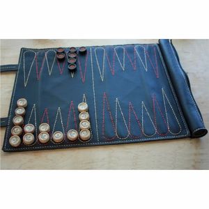 ชุดเกมแบคแกมมอนแบบม้วนทำด้วยมือสำหรับเด็กโต๊ะสันทนาการสำหรับเด็ก - Product Image 4