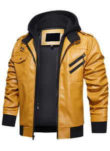 Conception personnalisée OEM Broderie de haute qualité Veste de baseball en cuir PU noire Bomber Letterman pour hommes Veste universitaire zippée pour hommes - Product Image 3