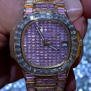 นาฬิกาเพชรโมอิสแบบหรูหราสำหรับปธน. VVS โครงกระดูกทดสอบเพชร - Product Image 4