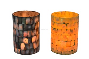 Classic <b>Mini</b> Metal Tea Light Holders Durable Jar-Shaped Glass Home Decor Handmade IHA Brand Model IHACA437 Valentine's Day - Product Image 3