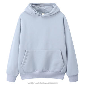 Venta al por mayor de peso pesado de invierno de las mujeres sudaderas de moda llano de lana Polar Sudaderas con cuello con capucha de color sólido - Product Image 6