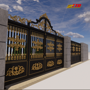 Elegantes Puertas Frontales de Hierro Forjado con Guía de Instalación de Video, Origen Vietnam - Seguridad Reforzada y Diseño Elegante para la Entrada del Hogar - Product Image 6