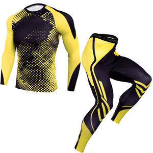 Vente en gros de rashguards MMA à manches courtes de haute qualité 100% coton, vêtements imprimés personnalisés, ensemble de rashguards pour hommes - Product Image 2