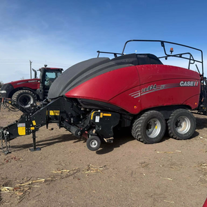 Presse à balles carrées Case IH d'occasion, presse à balles carrées agricole sur roues, équipement de pressage de foin agricole, mini-presse à balles carrées compacte pour l'herbe - Product Image 1