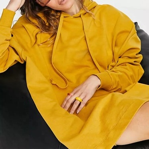 Vestido con capucha de manga larga para mujer, ropa informal holgada con capucha - Product Image 3