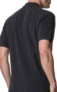 Chemise pour homme Clearwater en granit élégant, 100% coton, tissu tricoté respirant, motif uni, teinture unie, manches courtes, décontractée - Product Image 3