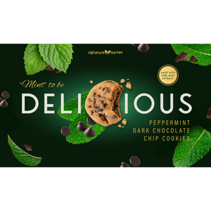 Signature Market Peppermint Dark Chocolate Chip Wafers Semi-Soft Sugar Cookie Green Tea Honey Butter Cocoa Egg Flavors 150g <b>Bag</b> - Product Image 1