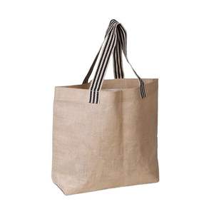 Eco-Friendly Reusable Premium Quality Stylish Natural Jute Shopping <b>Tote</b> <b>Bag</b> <b>Canvas</b> Material for Everyday Use - Product Image 1