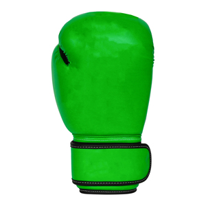 Best Design Lightweight Leather Boxing <b>Gloves</b> for Solid Green Color Wholesale Low Price for Sporting Use - Product Image 2