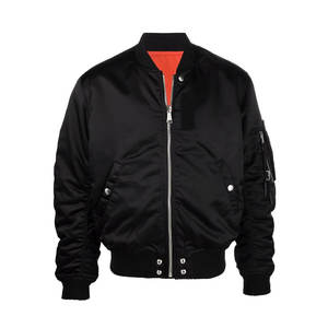 Nuevo logotipo personalizado al por mayor chaquetas a prueba de viento impermeable al aire libre hombres bombarderos chaqueta de vuelo - Product Image 6