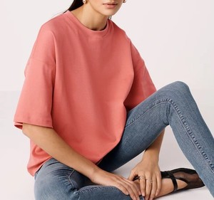 Camiseta de manga corta para mujer, ropa de moda informal, camiseta de gran tamaño, ropa activa de verano para mujer, al por mayor superventas, 2025 - Product Image 5