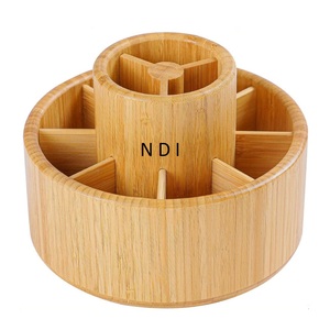 Porte-stylo en bois durable à usage multiple Porte-crayon Bureau Bureau Table Décor Porte-stylo Rangement - Product Image 2