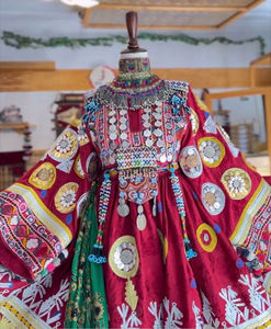 Vestido Afgano de Manga Larga, Estilo Vintage Casual Moderno, con Dobladillo Acampanado, Talla Personalizable, Atractivo Modelo Elegante para Baile y Bodas - Product Image 6