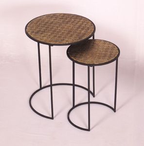 Dernier modèle de table console nordique ronde en fer forgé et marbre Pied de fer en laiton doré de luxe Acier inoxydable - Product Image 5