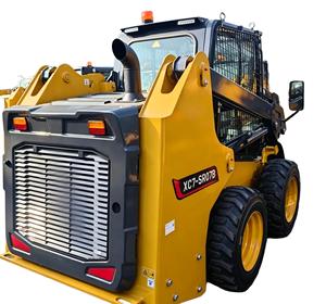 Chargeuse compacte diesel multifonction XC7 SR07B avec accessoires pour chargeuse sur pneus, incluant moteur, pompe, boîte de vitesses et support PLC - Product Image 6