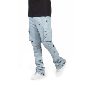 Pantalon de jogging ample baggy en éponge française imprimé de logo personnalisé du fabricant pour hommes taille moyenne Streetwear ample brodé - Product Image 5