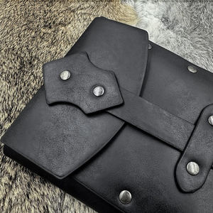 Sac ceinture en cuir pour festivals médiévaux et foires de la Renaissance Pochette classique faite à la main pour GN et jeux de rôle historiques - Product Image 5