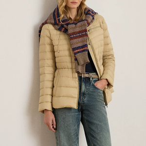 Veste d'hiver en coton épais personnalisée avec fermeture éclair Veste matelassée pour femme Logo imprimé Design bulle Vêtement d'extérieur Veste bulle - Product Image 5