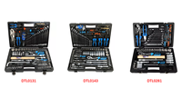 Ensemble complet de 143 pièces d'outils de réparation automobile universels en acier au chrome-vanadium de 1/4 pouce, boîte à outils portable, clé à douille, OEM