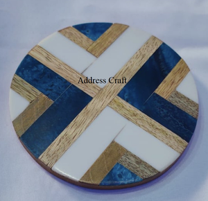 2025 Eco Material Home Decoration Engraved Coasters Best Selling Non Slip <b>Wooden</b> Coaster Mats Pads <b>Placemats</b> Tableware Coasters - Product Image 6