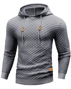 Manufacturer <b>Men</b> Grey Textured <b>Hoodie</b> Pullover Long Sleeve Casual Sweatshirt Streetwear Winter Wear With Hood Drawstring Design - Product Image 1