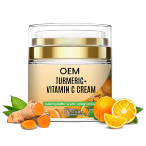 Zerdeçal yüz kremi + % 30% C vitamini Glow artırıcı nemlendirici ve organik maddeler ile nemlendirici cilt tamir - Product Image 1