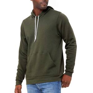 Sweat à capuche uni en coton/fibre de bambou pour homme, avec logo brodé personnalisé, coupe oversize et carrée, gaufré, en molleton épais, édition limitée, vente en gros - Product Image 1