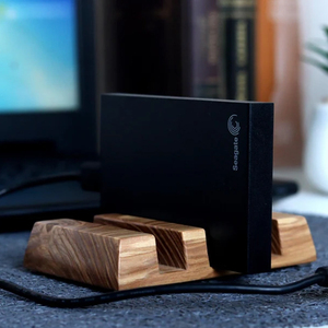 Supporto in legno accessori da uomo Designer fotografo portatile <span class=keywords><strong>esterno</strong></span> 3 Hard disk porta bevande uso scrivania in piedi set regalo - Product Image 5