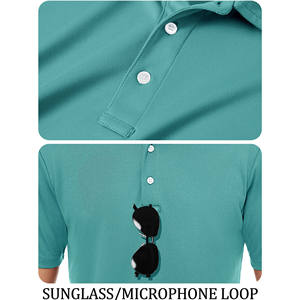 Polos personalizados de algodón orgánico para hombre 100% con logotipo bordado, Camiseta de piqué suave de verano, ropa informal transpirable de alta calidad - Product Image 4