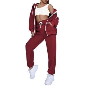 2025 nuevo conjunto de ropa deportiva de talla grande para mujer, chándal de fútbol Deportivo con logotipo personalizado, conjunto de Jogger de 2 piezas - Product Image 5