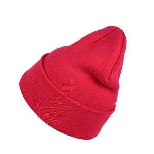 Bonnet d'hiver en tricot très vendu pour hommes et femmes, broderie 3D, respirant, confortable, réglable, 100% acrylique, pêche - Product Image 5