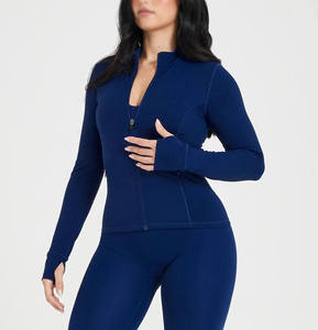 Taille haute Lon Top Vente en gros Nouveaux vêtements de sport Ensemble de fitness pour femmes Vêtements de yoga pour la salle de sport Ensemble de yoga Haut à manches longues et leggings - Product Image 4