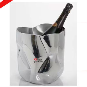 high demanding golden finished <b>metal</b> stainless steel wine cooler for hotel restaurant and bar - Product Image 3