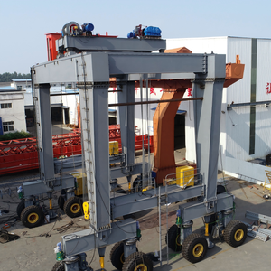 رافعة جسرية مطاطية الإطارات بحمولة 40 طن، 6 طبقات، كابينة عالية متعددة الطوابق تعمل بالمحرك مع تحكم عن بعد، ارتفاع رفع 20 متر لحاويات الموانئ - Product Image 4