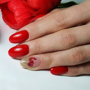 UV LED Gel Polish Color - Made in EU-CPNP-Rouge-Gel Polish 01 - American Beauty 12ml - Mystic Nails - Product Image 3