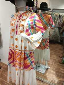 Robe modeste à manches longues avec cordon de serrage ajustable à la taille, robe abaya pour femmes musulmanes, élégante robe maxi imprimée et brodée - Product Image 2